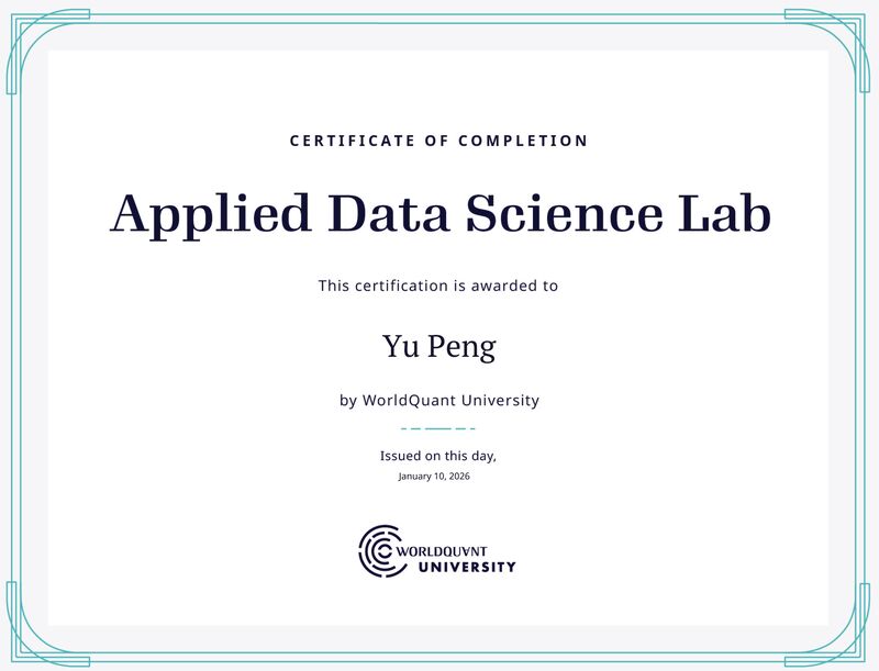 WORLDQUANT Applied Data Science Lab